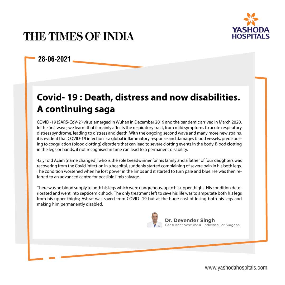 Death, distress and disabilities due to Covid-19