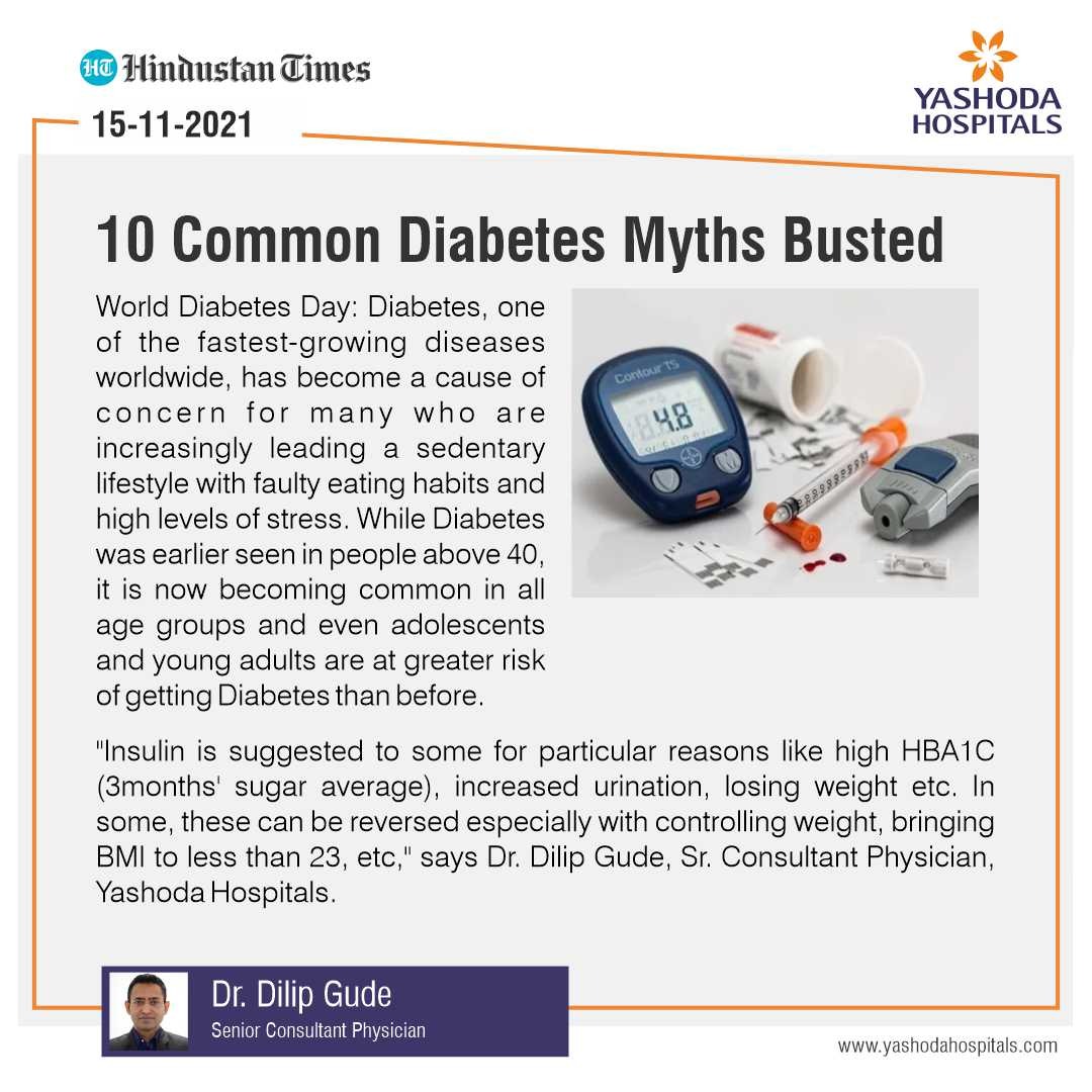 10 common Diabetes myths