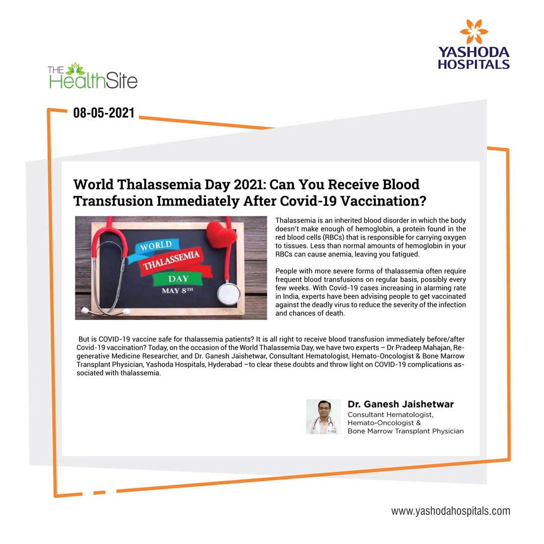 Message on World Thalassemia Day