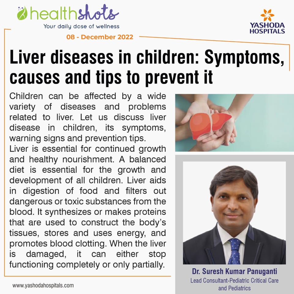 Liver is essential for continued growth and healthy nourishment