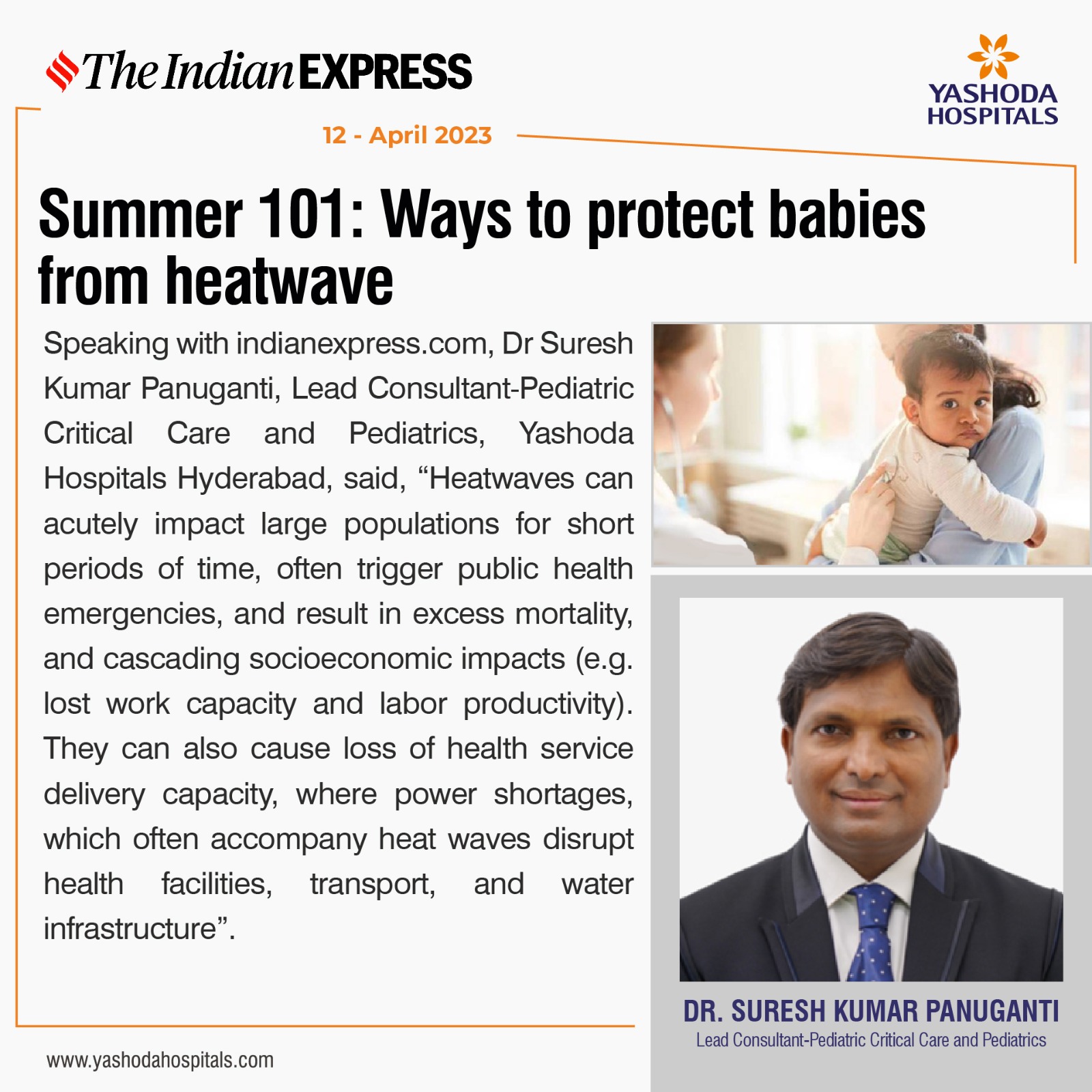 Summer 101: Ways to protect babies from heatwave