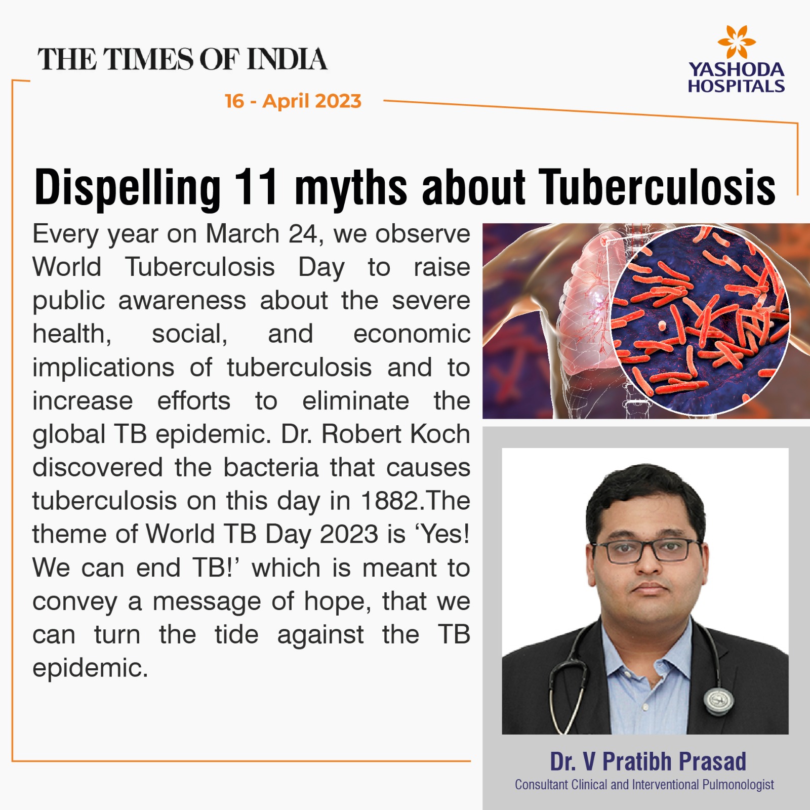 Dispelling 11 myths about Tuberculosis
