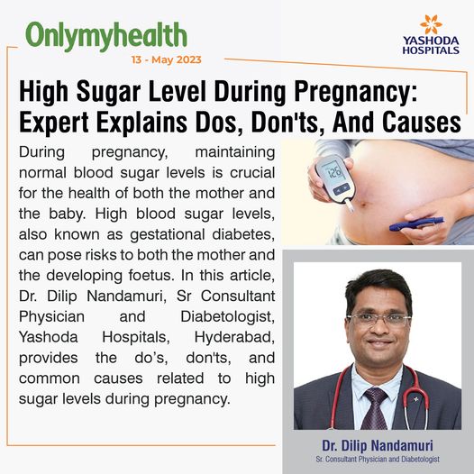 Blood sugar levels during pregnancy can be harmful