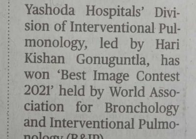 International Recognition in Pulmonology & Bronchoscopy 12