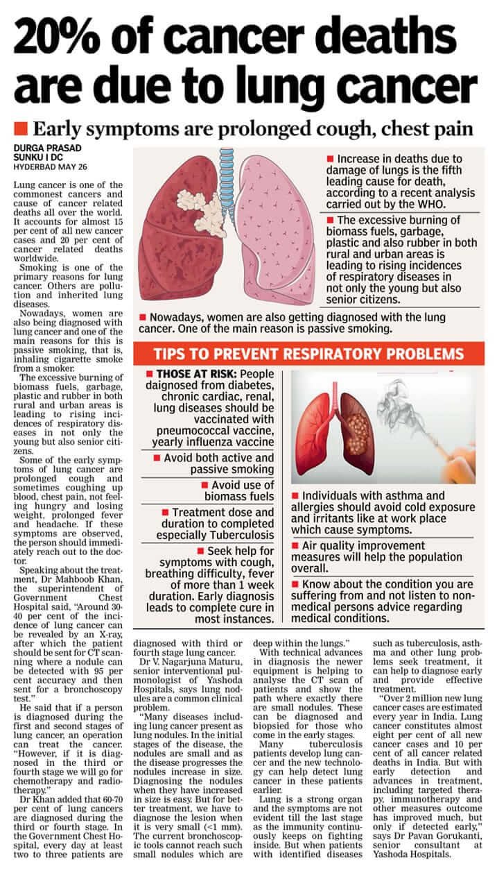 Tips to prevent repiratory problems - Dr. V Nagarjuna Maturu Pulmonologist