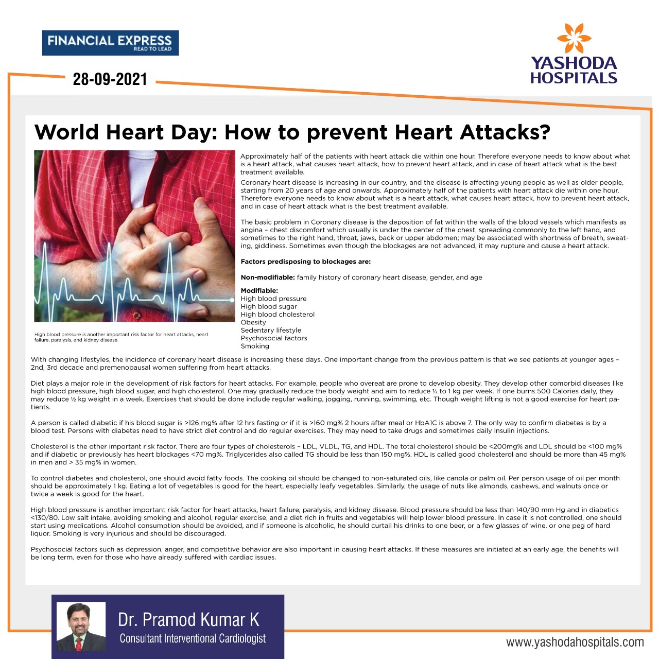How to prevent Heart Attack?